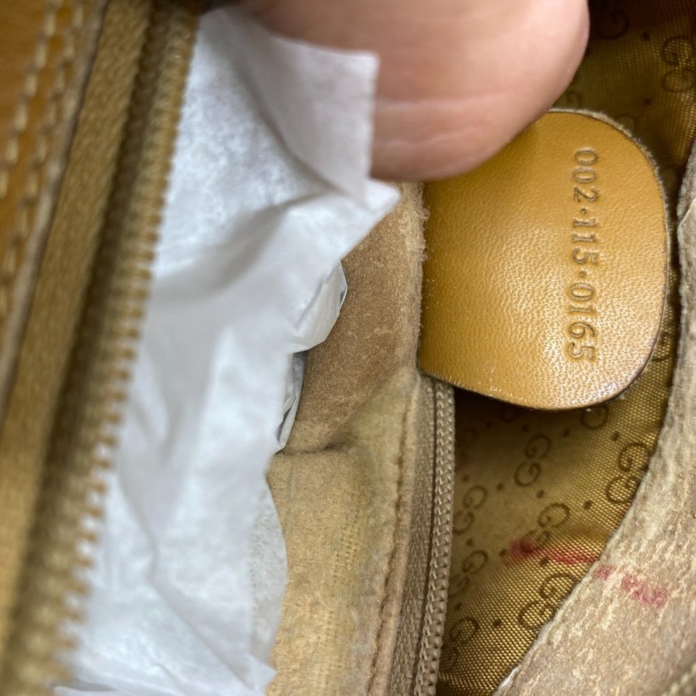 Gucci Boston Bag Monogrammed Vintage Brown Tote - Picture 6 of 7